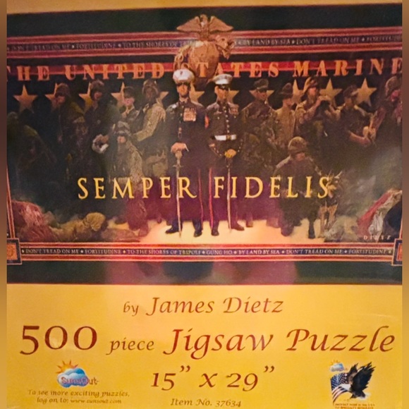 Jigsaw Puzzle Semper Fidelis “You Will Not Fail Us” 500 piece by: James Dietz - Picture 2 of 3